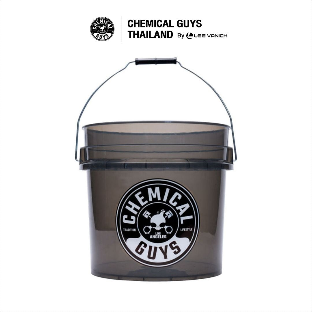Chemical Guys Heavy Duty Detailing Bucket Smoked Black ถังล้างรถสีดำโปร่งแสง