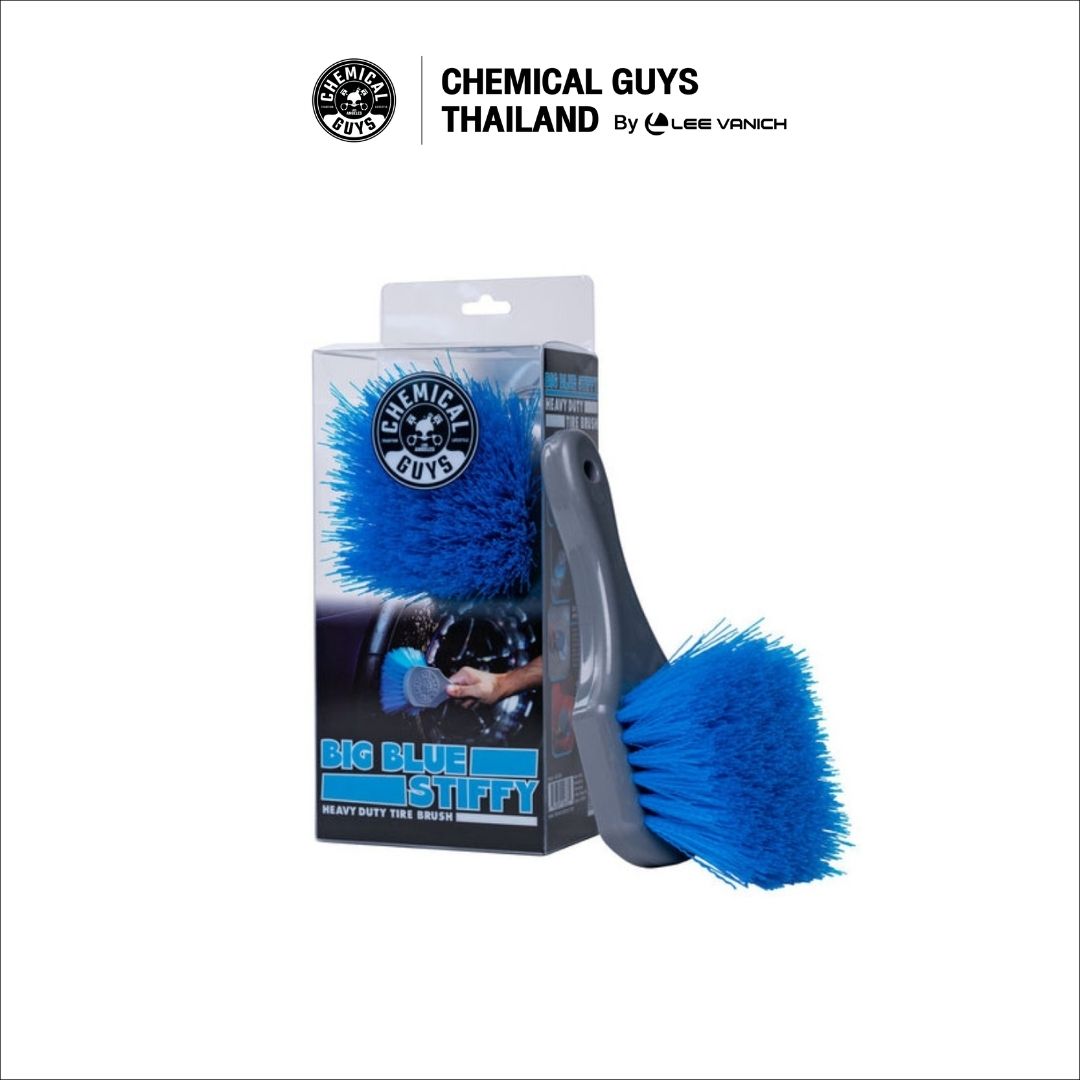 Chemical Guys Blue Stiffy Brush for Tires แปรงขนแข็งสีน้ำเงินสำหรับขัดยางรถยนต์