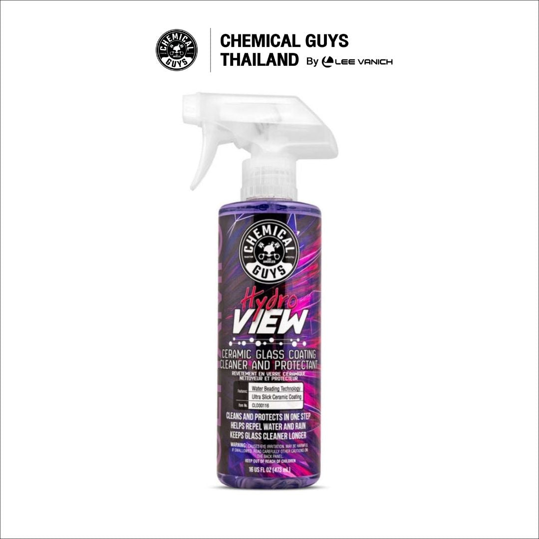 Chemical Guys HydroView Ceramic Glass Cleaner & Coating 473ml. น้ำยาเช็ดกระจกผสมเซรามิก