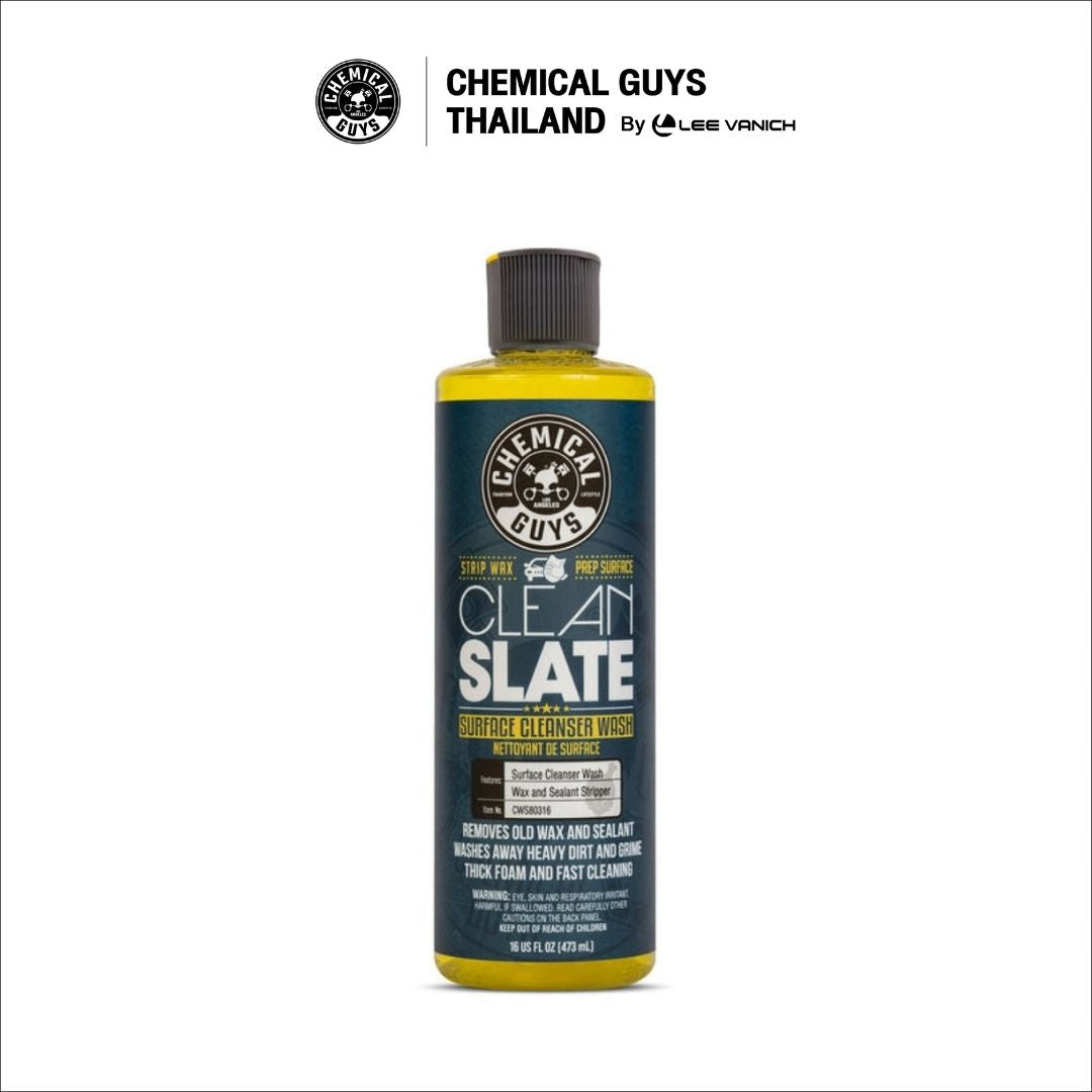 Chemical Guys Clean Slate Surface Cleanser Wash 473ml. แชมพูเตรียมผิวลอกแว็กซ์ขนาดพกพา