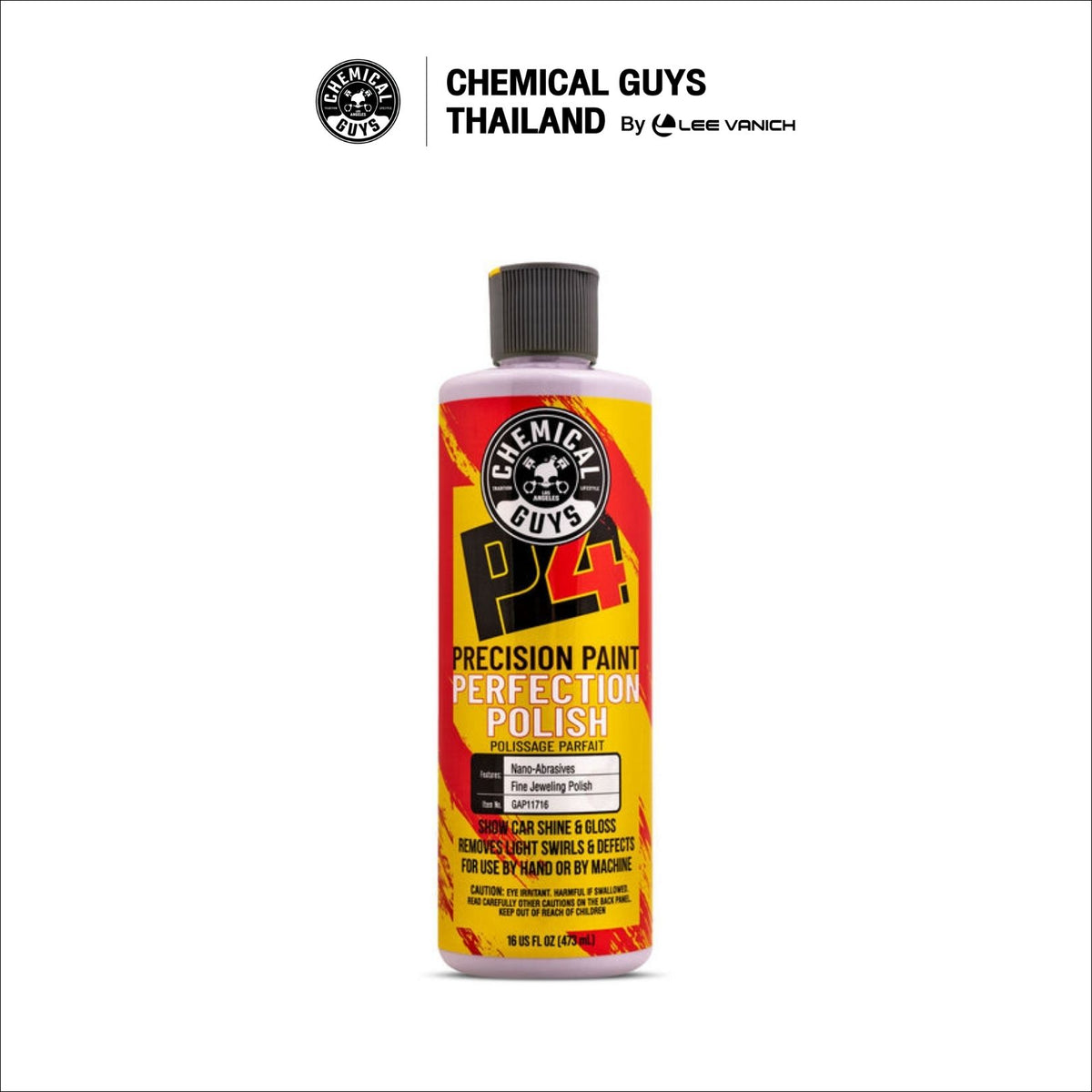 Chemical Guys P4 Precision Paint Correction Polish น้ำยาขัดสีรถแบบละเอียด ขนาด 473ml