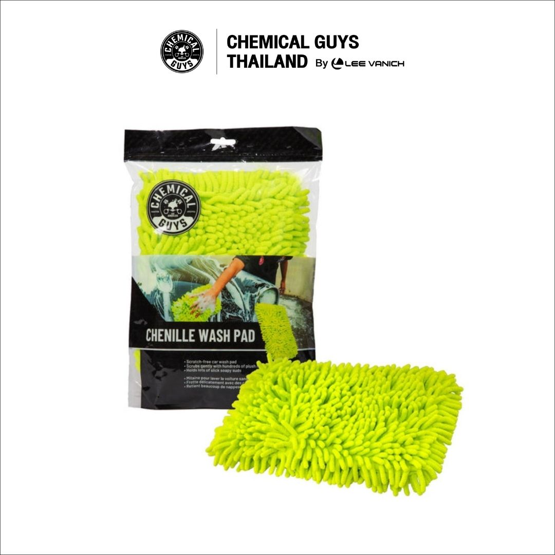 Chemical Guys Chenille Microfiber Wash Pad ฟองน้ำล้างรถหุ้มไมโครไฟเบอร์