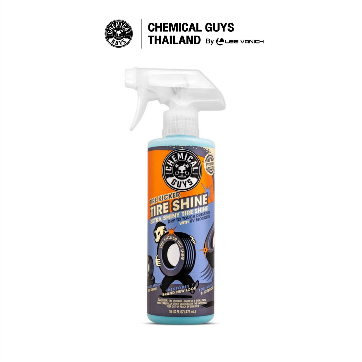 Chemical Guys Tire Kicker Extra Glossy Tire Shine 473ml น้ำยาเคลือบเงายางล้อสูตรเงาวาวพิเศษ