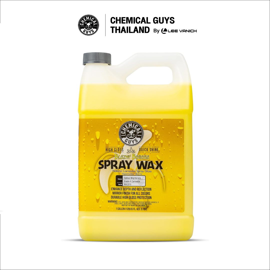 Chemical Guys Blazin' Banana Carnauba Spray Wax สเปรย์แวกซ์คาร์นัวบากลิ่นกล้วย ขนาด 1 แกลลอน