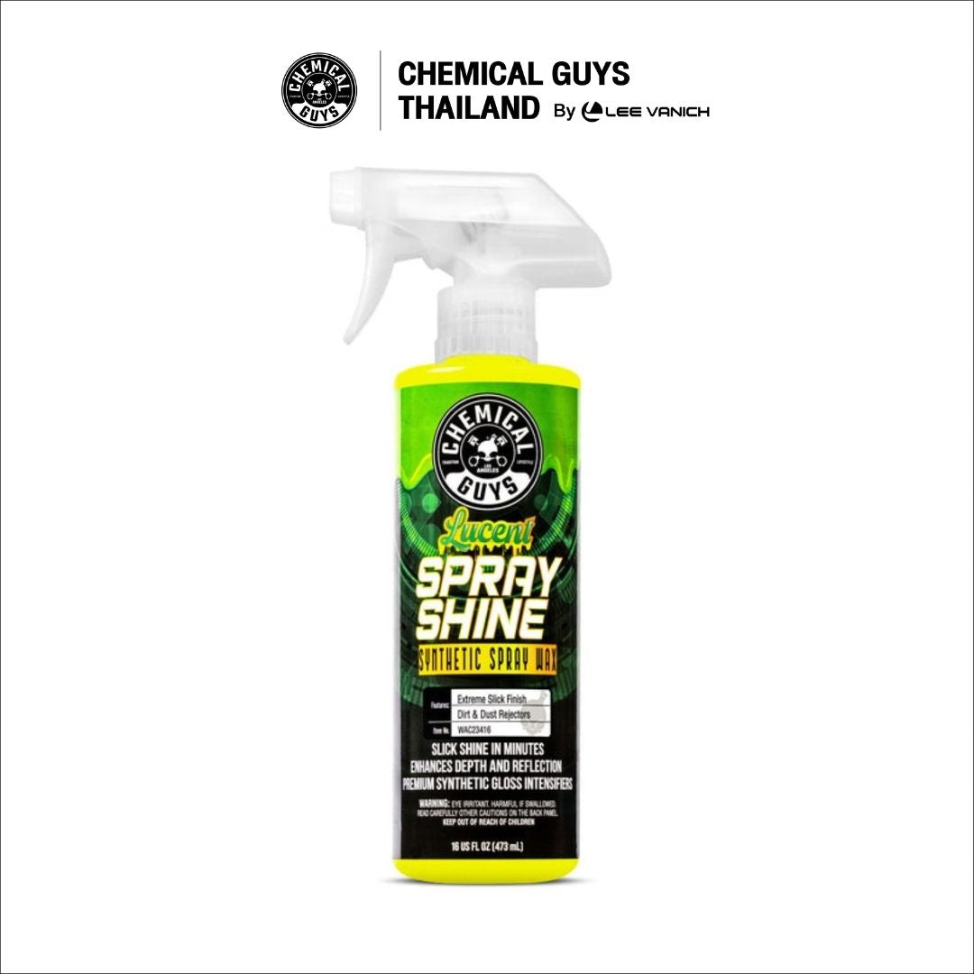 Chemical Guys Lucent Spray Shine Synthetic Spray Wax 473ml. สเปรย์แว็กซ์สังเคราะห์เคลือบเงา