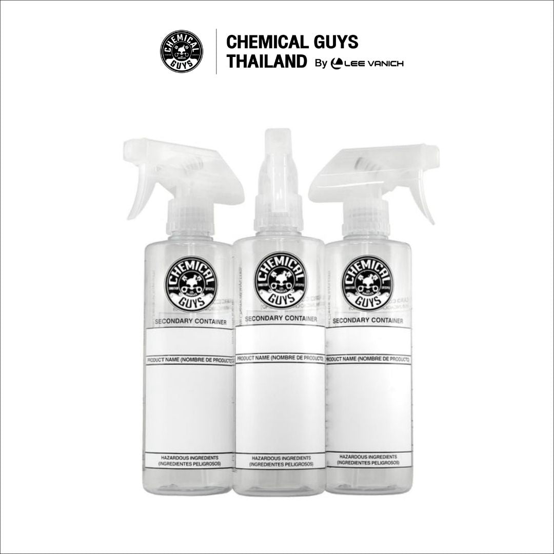 Chemical Guys Secondary Container with Heavy Duty Sprayer 3 Pack ชุดขวดแบ่งพร้อมหัวสเปรย์งานหนัก
