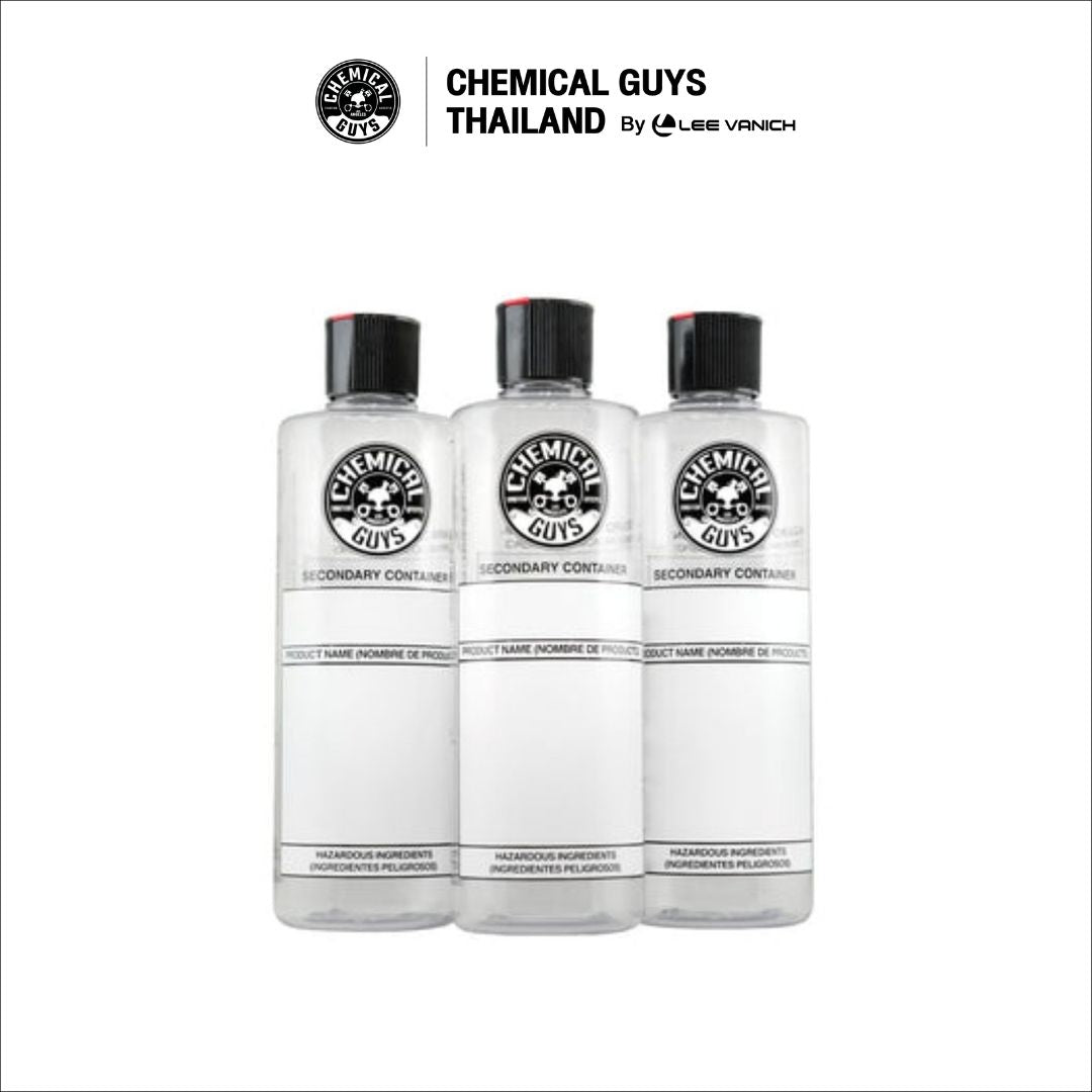 Chemical Guys 16oz Dilution Bottle with Spout Cap 3 Pack ชุดขวดแบ่งน้ำยาพร้อมฝาจุก 3 ใบ