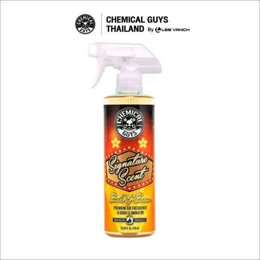 Chemical Guys Signature Scent Air Freshener And Odor Eliminator สเปรย์น้ำหอมกลิ่นซิกเนเจอร์ หอมคลาสสิกมีเสน่ห์ระดับตำนาน 473ml.