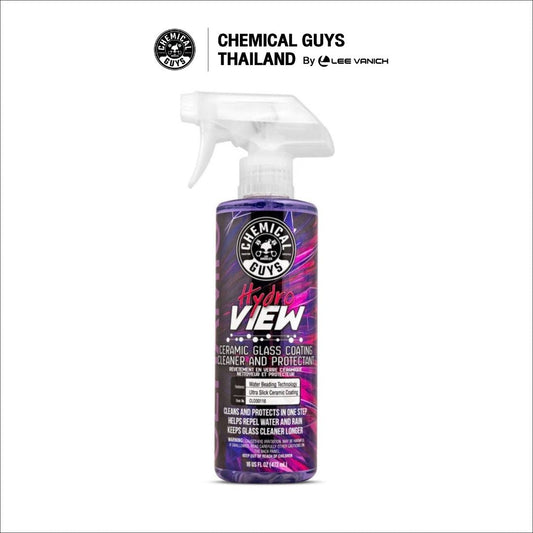 Chemical Guys HydroView Ceramic Glass Cleaner & Coating 473ml. น้ำยาเช็ดกระจกผสมเซรามิก