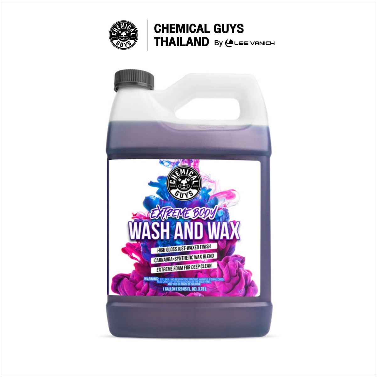 Chemical Guys Extreme Body Wash And Wax 1 Gallon แชมพูล้างรถพร้อมเคลือบแวกซ์