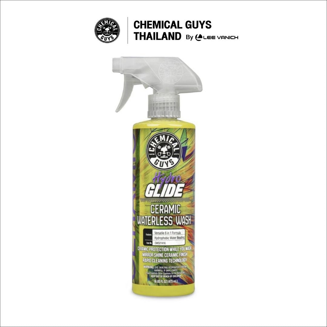 Chemical Guys HydroGlide Ceramic Waterless Wash 473ml. น้ำยาล้างรถไม่ใช้น้ำผสมเซรามิกพกพา