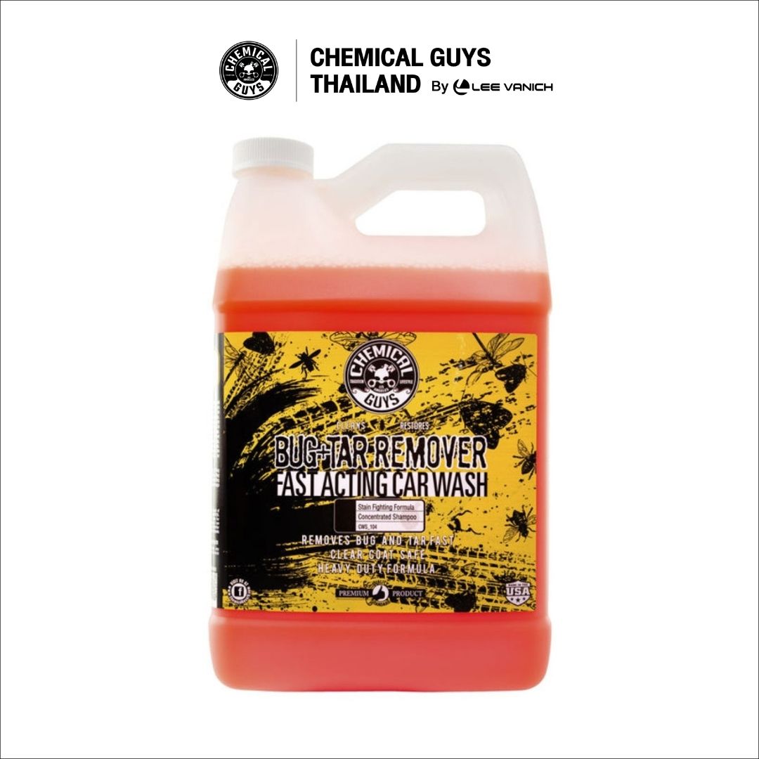 Chemical Guys Bug And Tar Heavy Duty Car Wash Shampoo 1 Gallon แชมพูล้างคราบแมลงแกลลอน